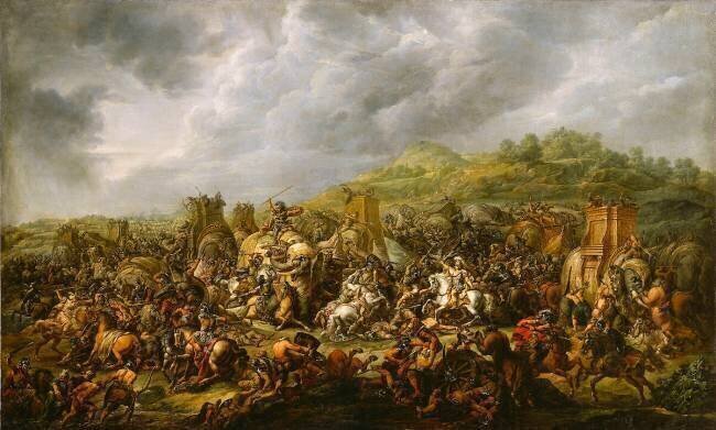 La défaite de Porus par Alexandre (1802) Antoine Watteau