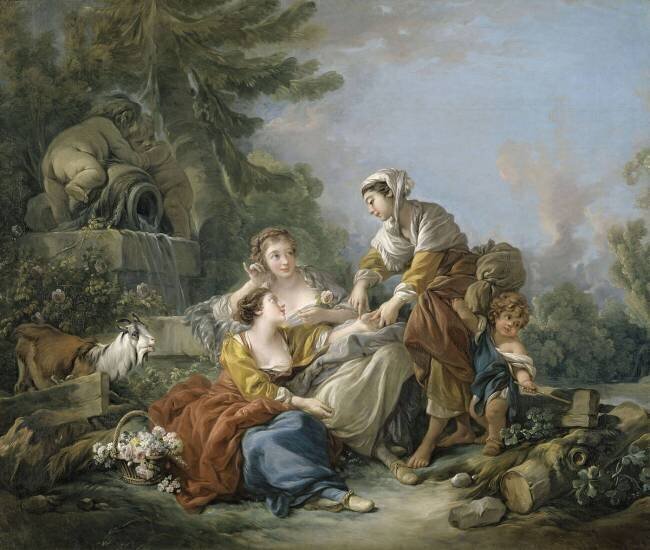 La diseuse de bonne aventure François Boucher