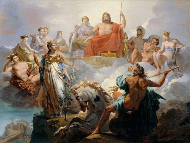 La Dispute de Minerve et de Neptune au sujet d'Athènes Merry-Joseph Blondel