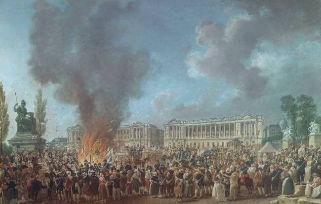 La Fête de l'Unité sur la place de la Concorde (23 thermidor, an I - 10 août 1793). Pierre-Antoine Demachy