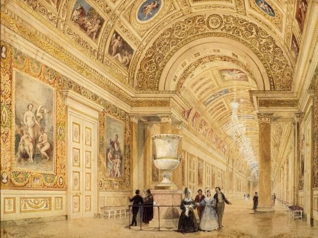 La Galerie de Diane à Fontainebleau Thomas Allom