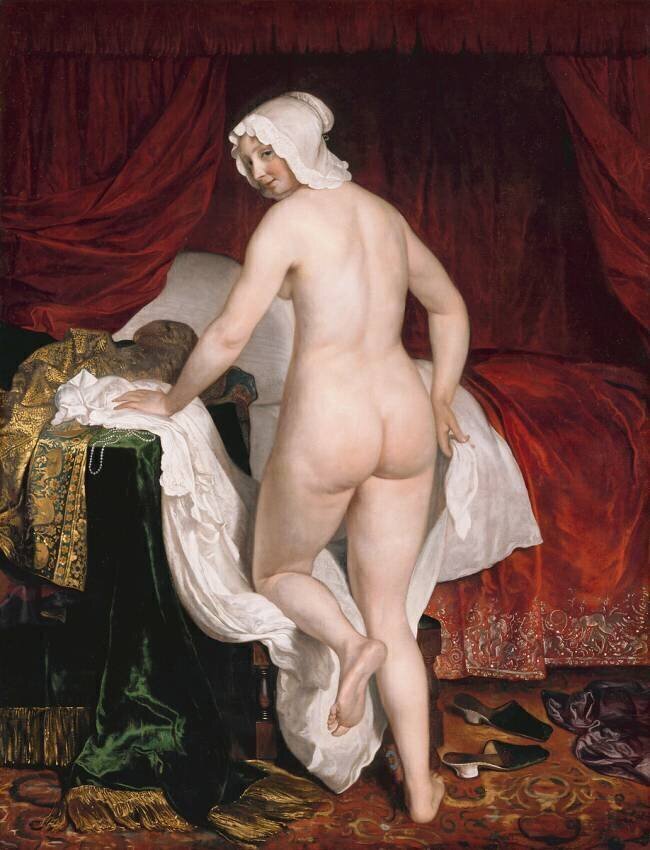 La jeune femme se couchant, dit Le Coucher à l'italienne Jacob van Loo