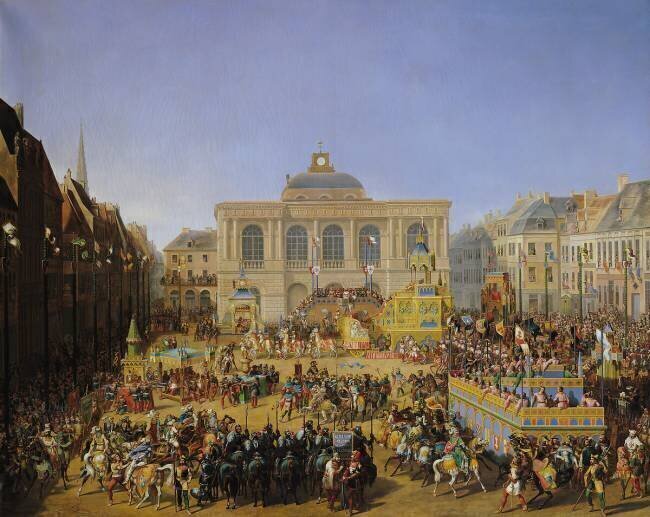 La Kermesse à Saint-Omer en 1846 Jacques Auguste Regnier