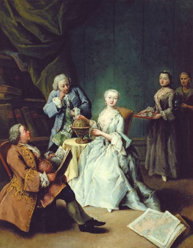 La leçon de géographie Pietro Longhi