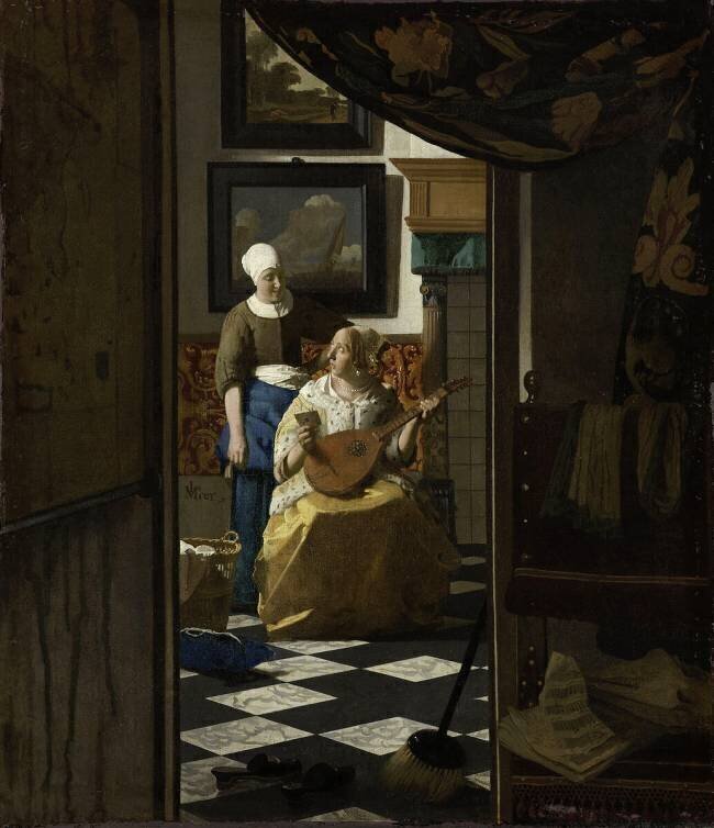 La lettre d'amour Johannes Vermeer