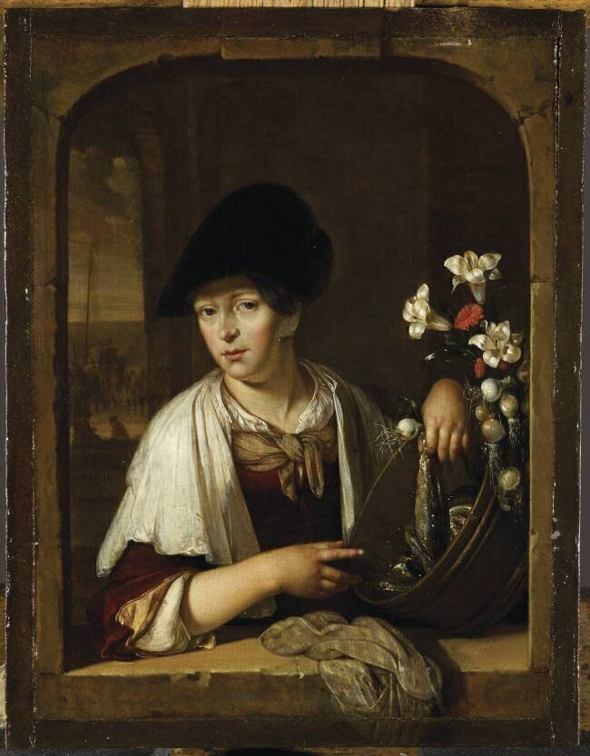 La Marchande de poissons Eglon Hendrick van der Neer