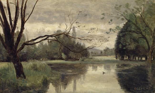 La mare aux canards Jean-Baptiste Camille Corot