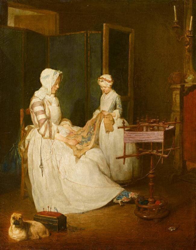 La Mère laborieuse Jean Siméon Chardin