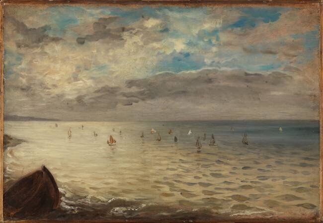 La Mer vue des hauteurs de Dieppe Eugène Delacroix
