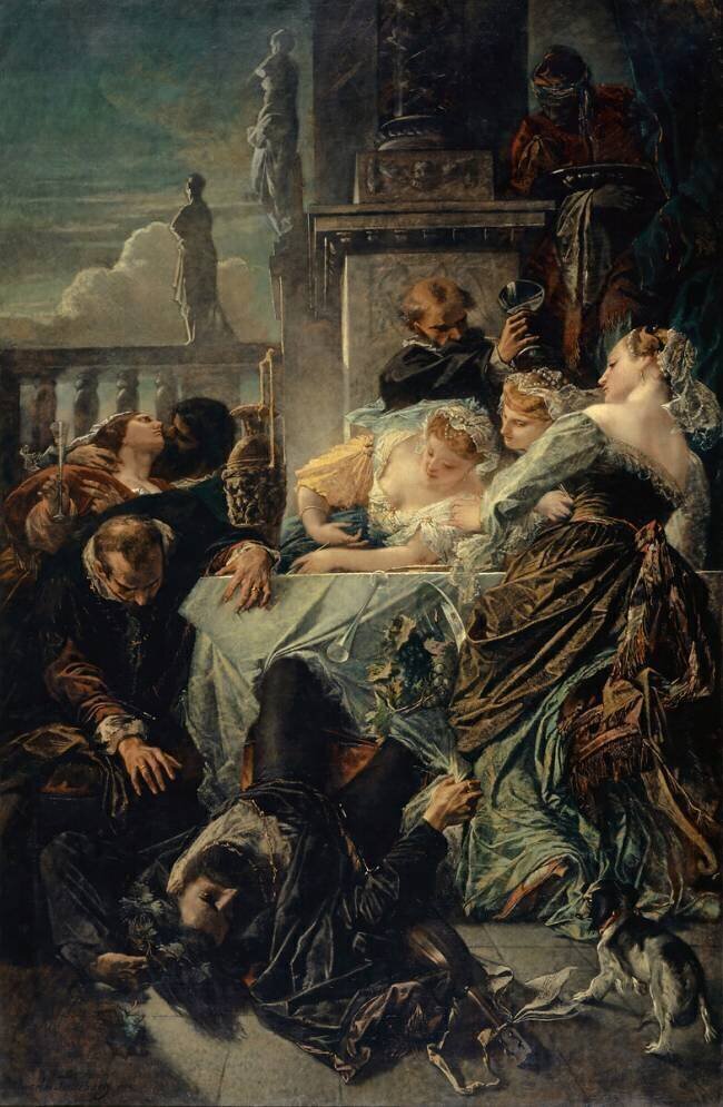 La mort de Pietro Aretino Anselm Feuerbach