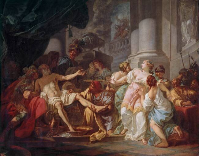 La mort de Sénèque Jacques-Louis David