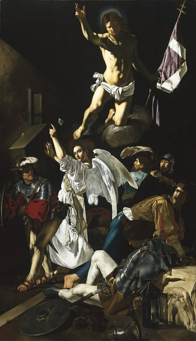 La résurrection Cecco del Caravaggio