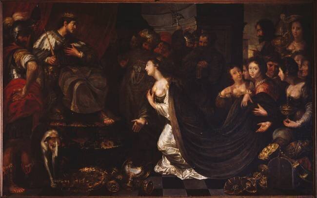 La reine de Saba offrant ses présents au roi Salomon Pieter van Lint