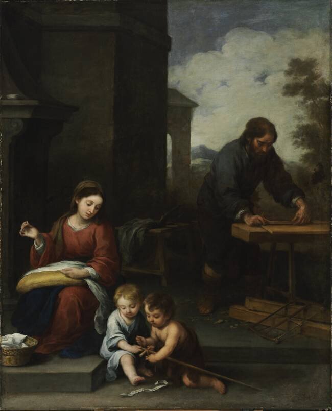 La Sainte Famille avec l'enfant Saint Jean Bartolomé Esteban Murillo