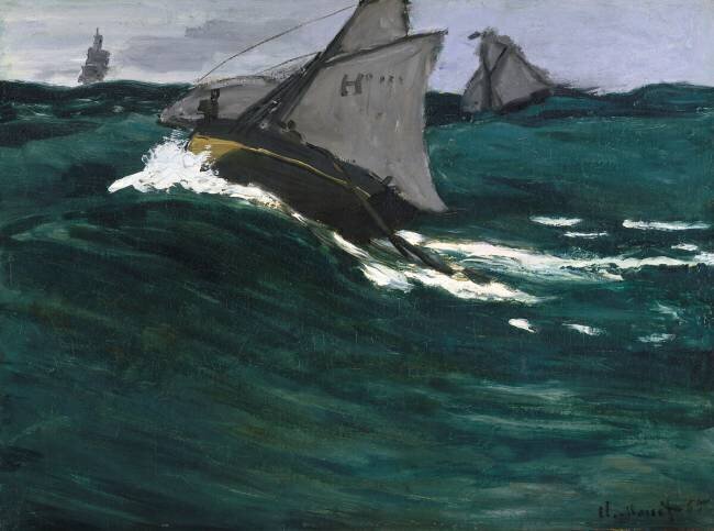 La vague verte Claude Monet