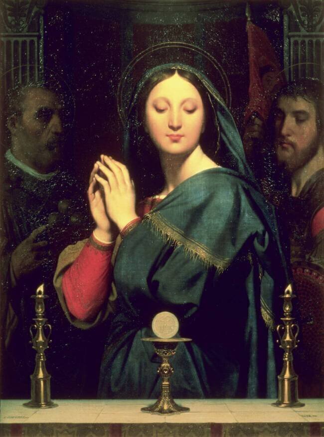 La Vierge à l'Hostie Jean-Auguste-Dominique Ingres