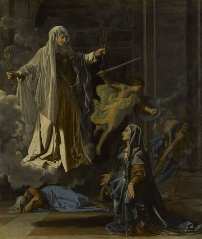 La vision de sainte Françoise Romaine Nicolas Poussin