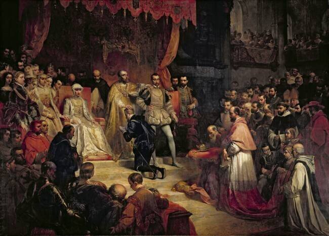 L'abdication de Charles V Louis Gallait
