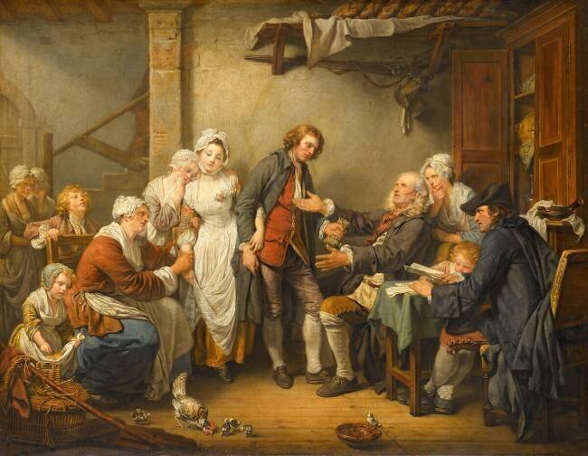 L'Accordée de village Jean-Baptiste Greuze