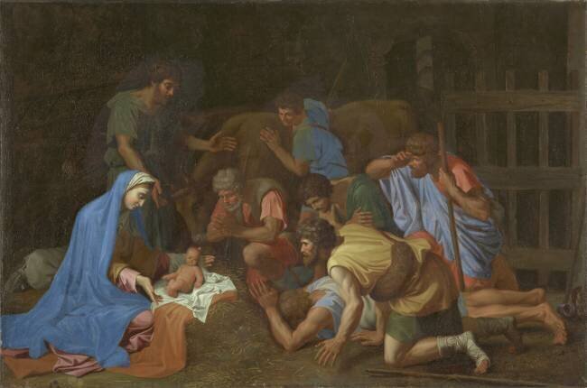 L'adoration des bergers Nicolas Poussin