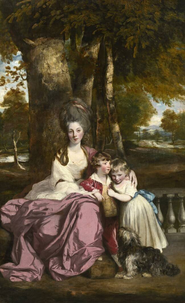 Lady Elizabeth Delme et ses enfants Joshua Reynolds