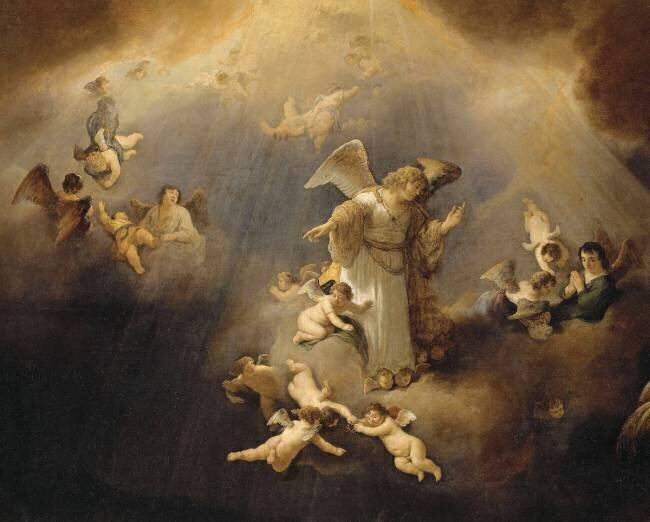 L'Annonce aux bergers (détail) Govert Flinck