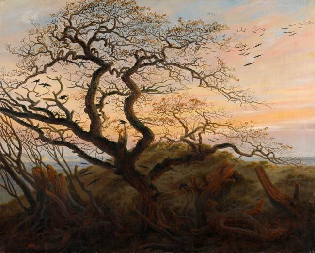 L'Arbre aux corbeaux Caspar David Friedrich