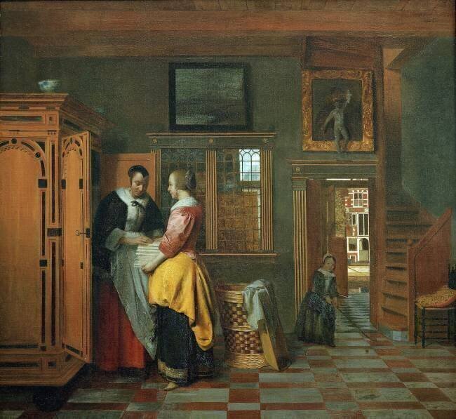 L’armoire à linge Pieter de Hooch