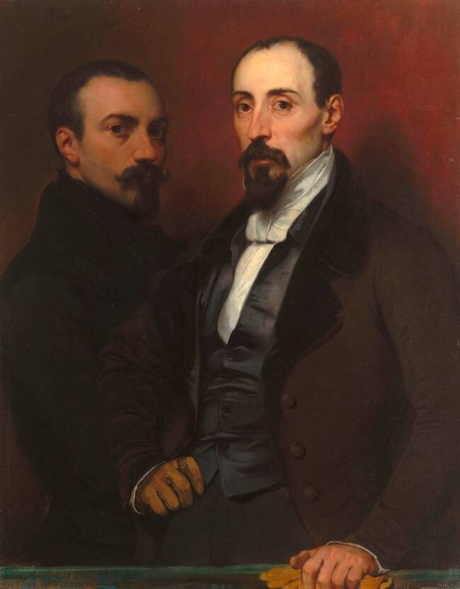 L'artiste et son frère Achille Eugène Devéria
