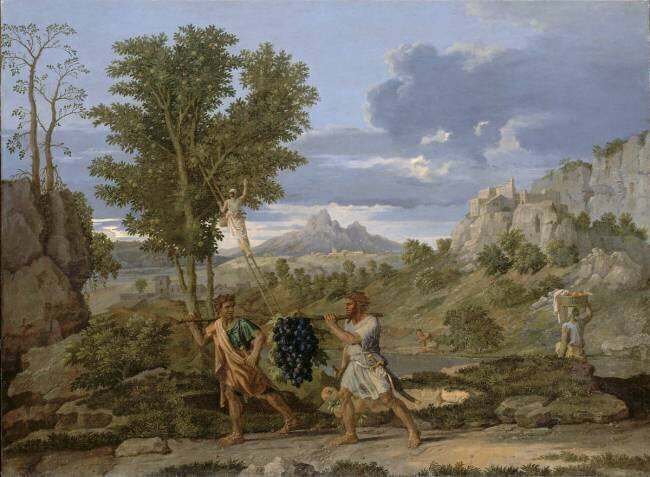 L'Automne ou La grappe de raisin rapportée de la terre promise Nicolas Poussin