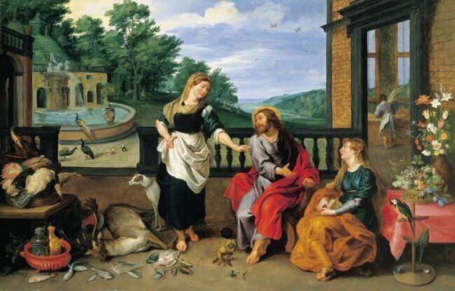 Le Christ dans la maison de Marthe et Marie Jan Brueghel le Jeune