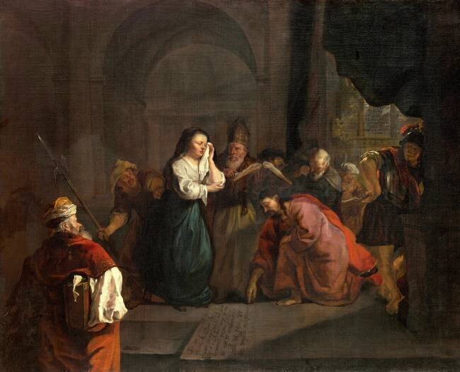 Le Christ et la femme adultère Gabriel Metsu