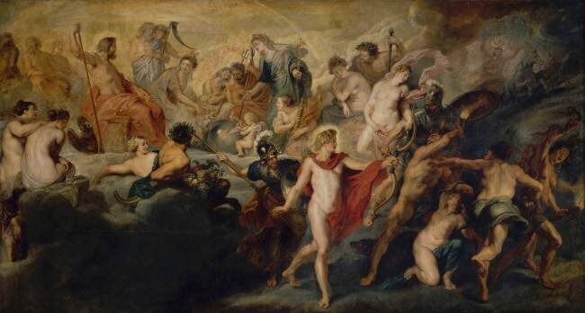 Le Conseil des dieux pour les mariages espagnols, dit autrefois : le gouvernement de la reine Pierre Paul Rubens