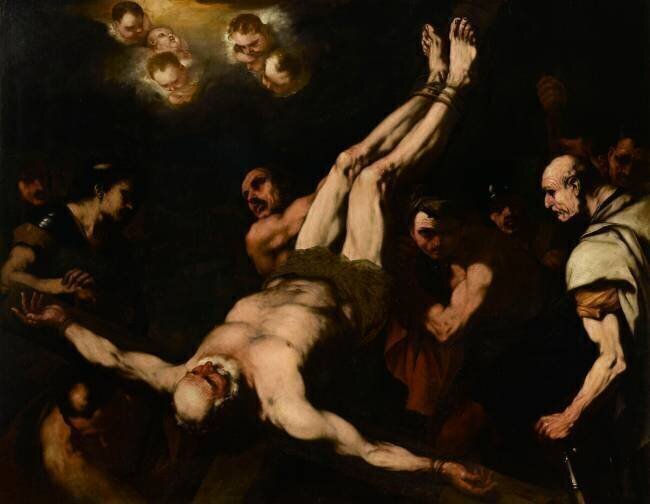 Le crucifiement de saint Pierre Luca Giordano
