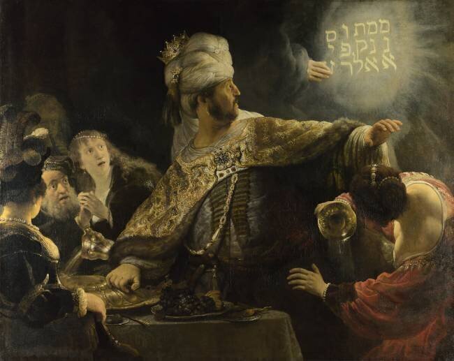 Le Festin de Balthazar Rembrandt