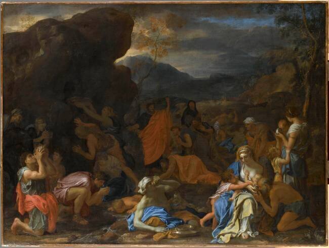 Le Frappement du rocher Charles Le Brun
