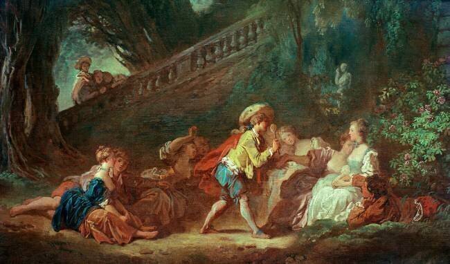 Le Jeu de la palette Jean-Honoré Fragonard