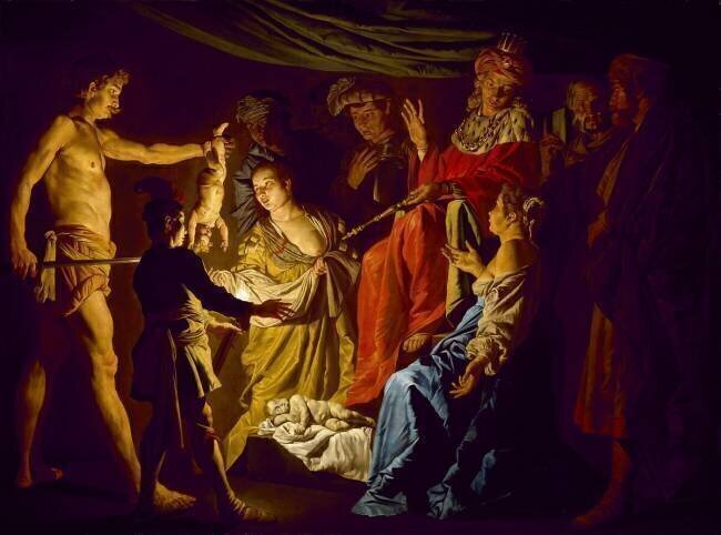 Le jugement de Salomon Matthias Stomer