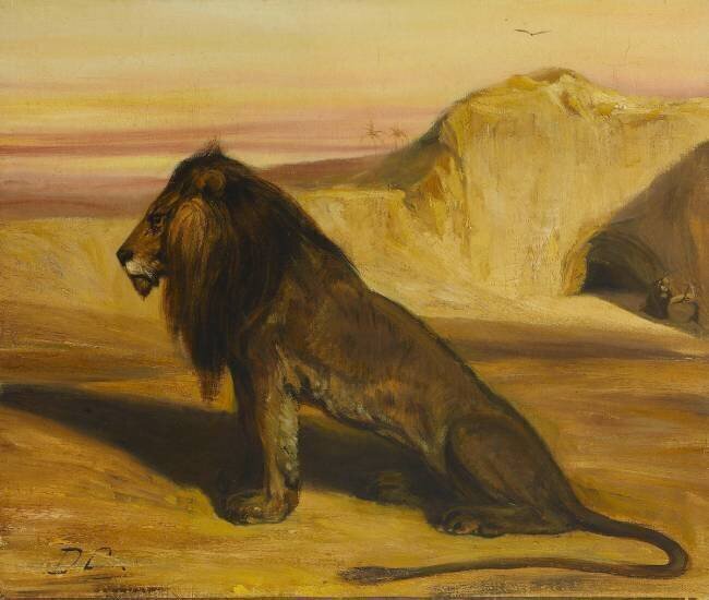 Le lion de saint Jérôme Alexandre Gabriel Decamps