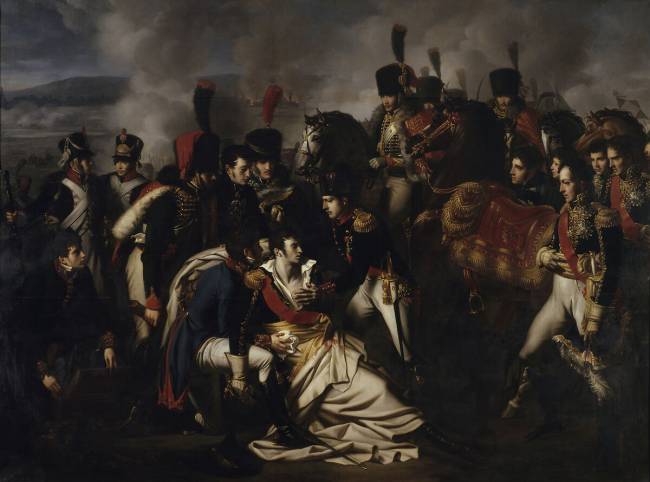 Le maréchal Lannes mortellement blessé près d'Essling le 22 mai 1809 (mort le 31 mai suivant) Albert-Paul Bourgeois