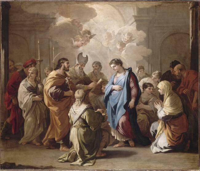 Le mariage de la Vierge Luca Giordano