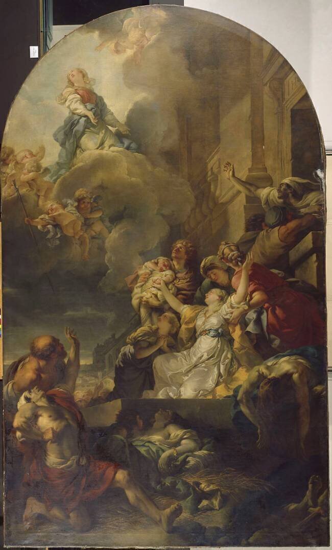 Le Miracle des Ardents Gabriel-François Doyen