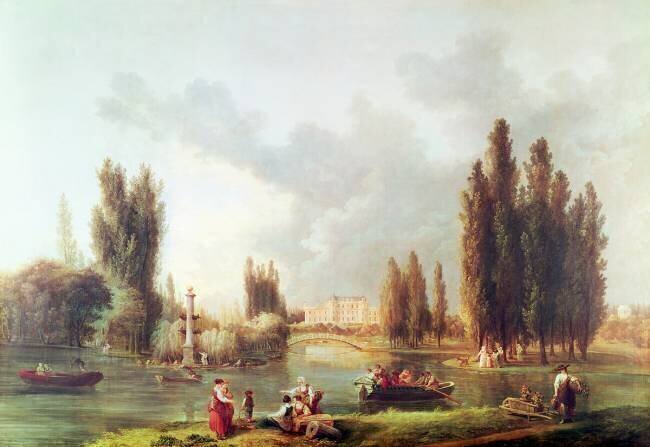 Le parc et le château de Mereville Hubert Robert
