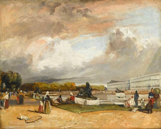 Le parterre d'eau à Versailles Richard Parkes Bonington