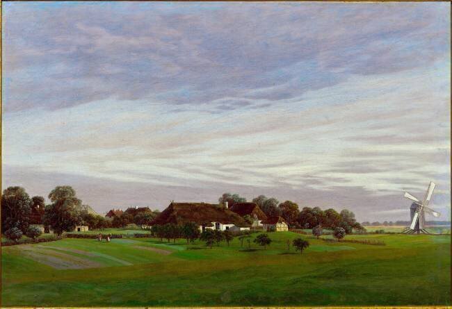 Le plat pays, environs de Greifswald Caspar David Friedrich