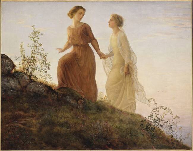 Le Poème de l'âme. Sur la montagne Louis Janmot