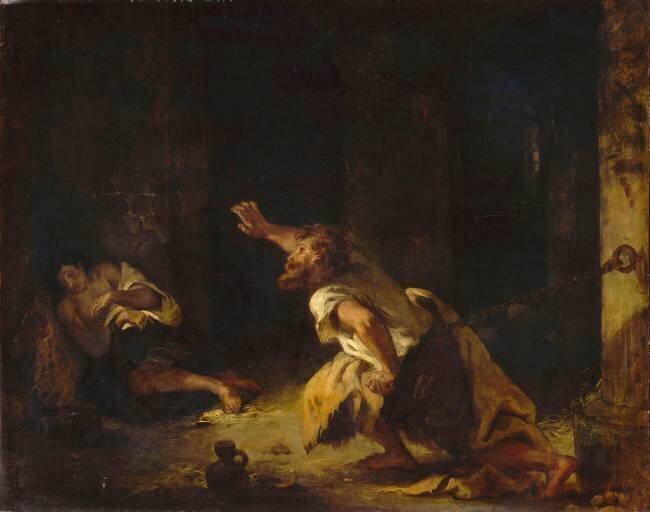 Le Prisonnier de Chillon Eugène Delacroix
