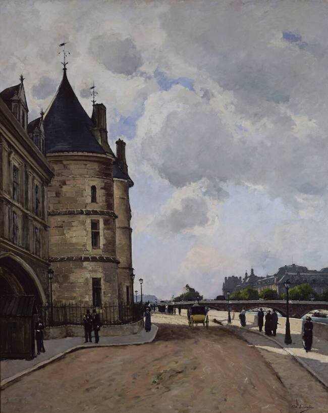 Le Quai de l'Horloge à Paris Paul Lecomte