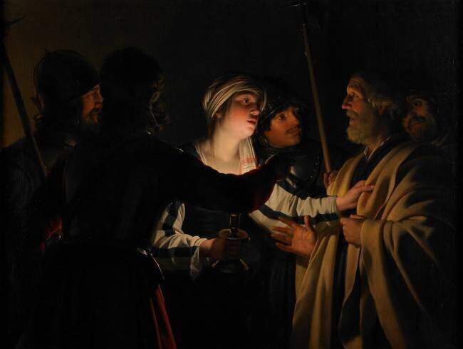 Le reniement de saint Pierre Gerrit van Honthorst
