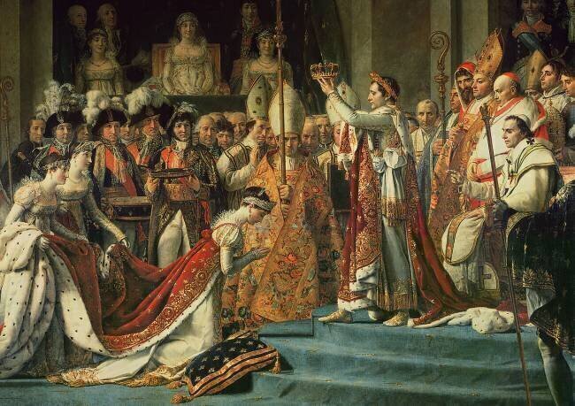Le sacre de l'empereur Napoléon (détail) Jacques-Louis David